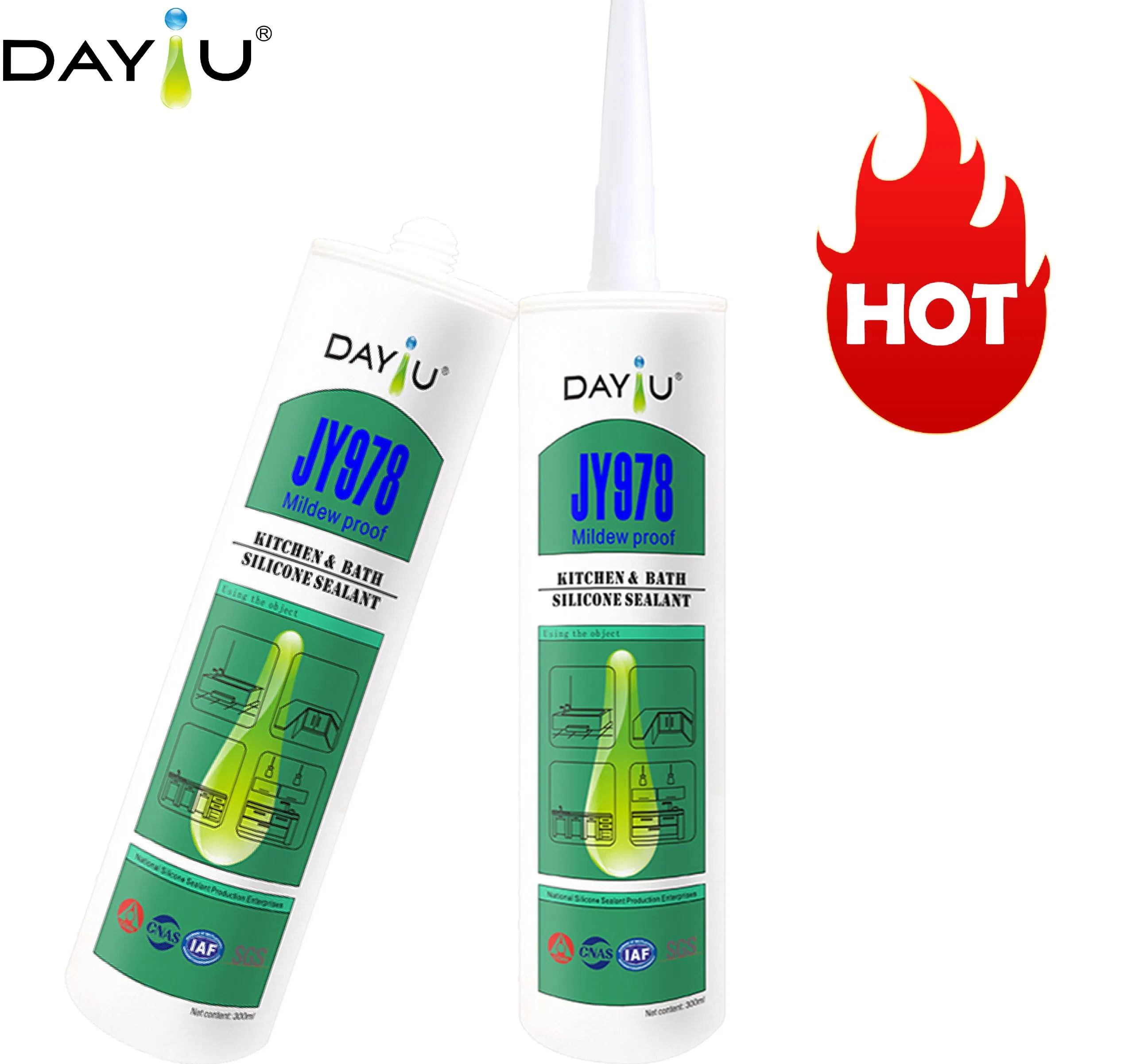 Kitchen and Bathroom Decoration Advertising Production Home Decoration Silicone Sealant Neutral