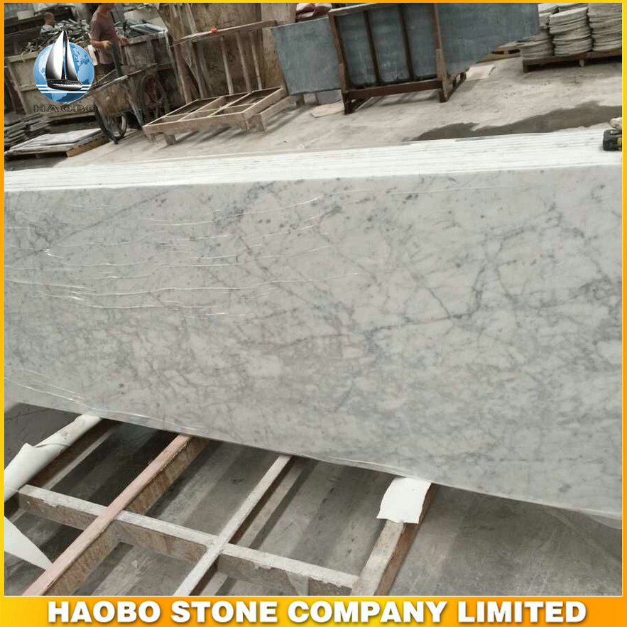 Haobo Bianco Carrara White Marble Bathroom Countertop