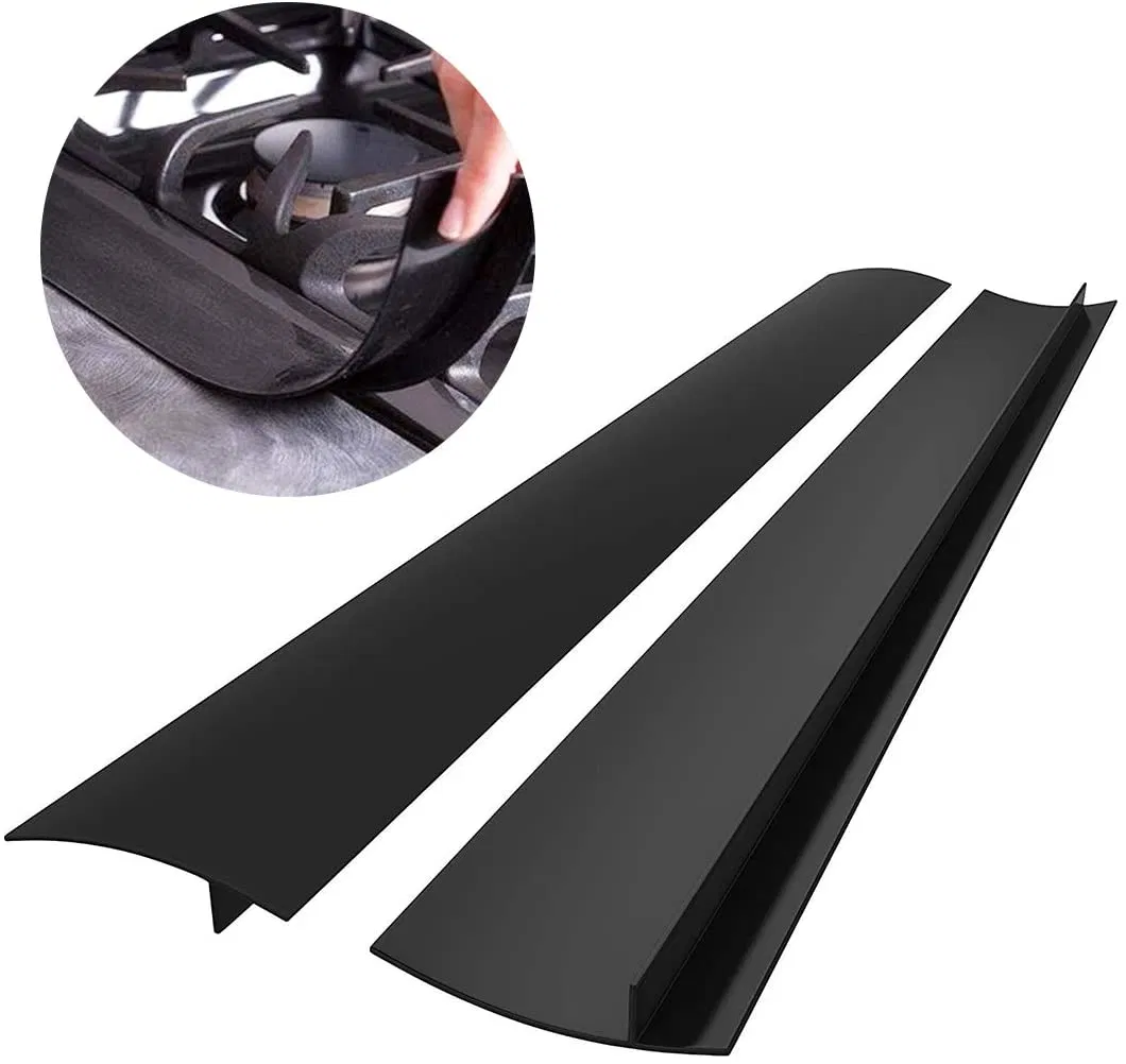 LFGB Approved 21/25 Inch Flexible Heat Resistant Silicone Stove Gap Covers Between Stove and Counter