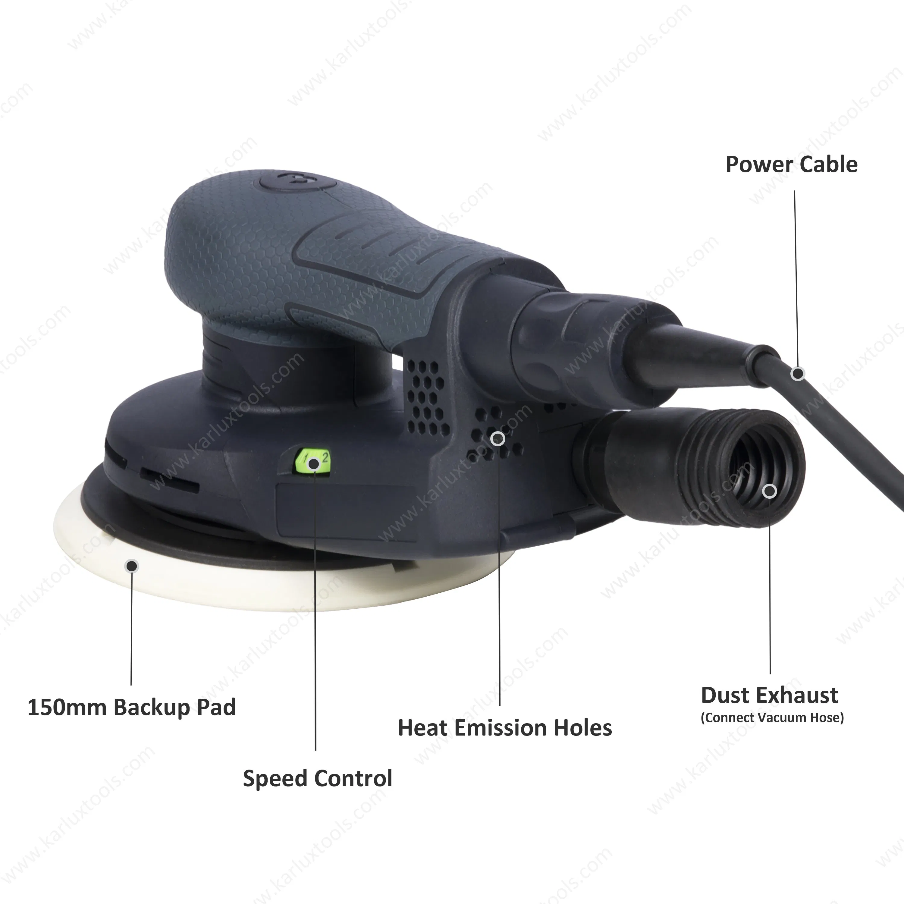6 Inch 110V 400W Motor 3mm Orbit Electric Random Orbital Sander