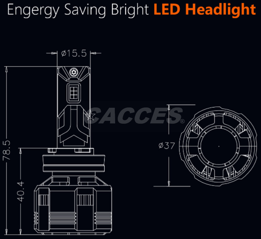 LED Bulbs Combo Pack of 2: H1, H4, H7, 9005, 9006, 9012, HB3, H8, H9, H11