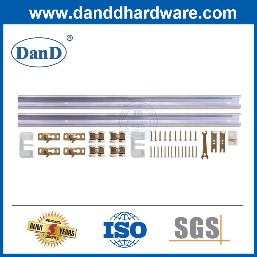 Residential Bypass Exterior Barn Door Hardware Sliding Kit for Houses Interior