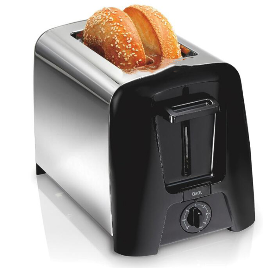 2 Slice Bread Machine Toaster with Extra Wide Slots Shade Selector Auto-Shutoff