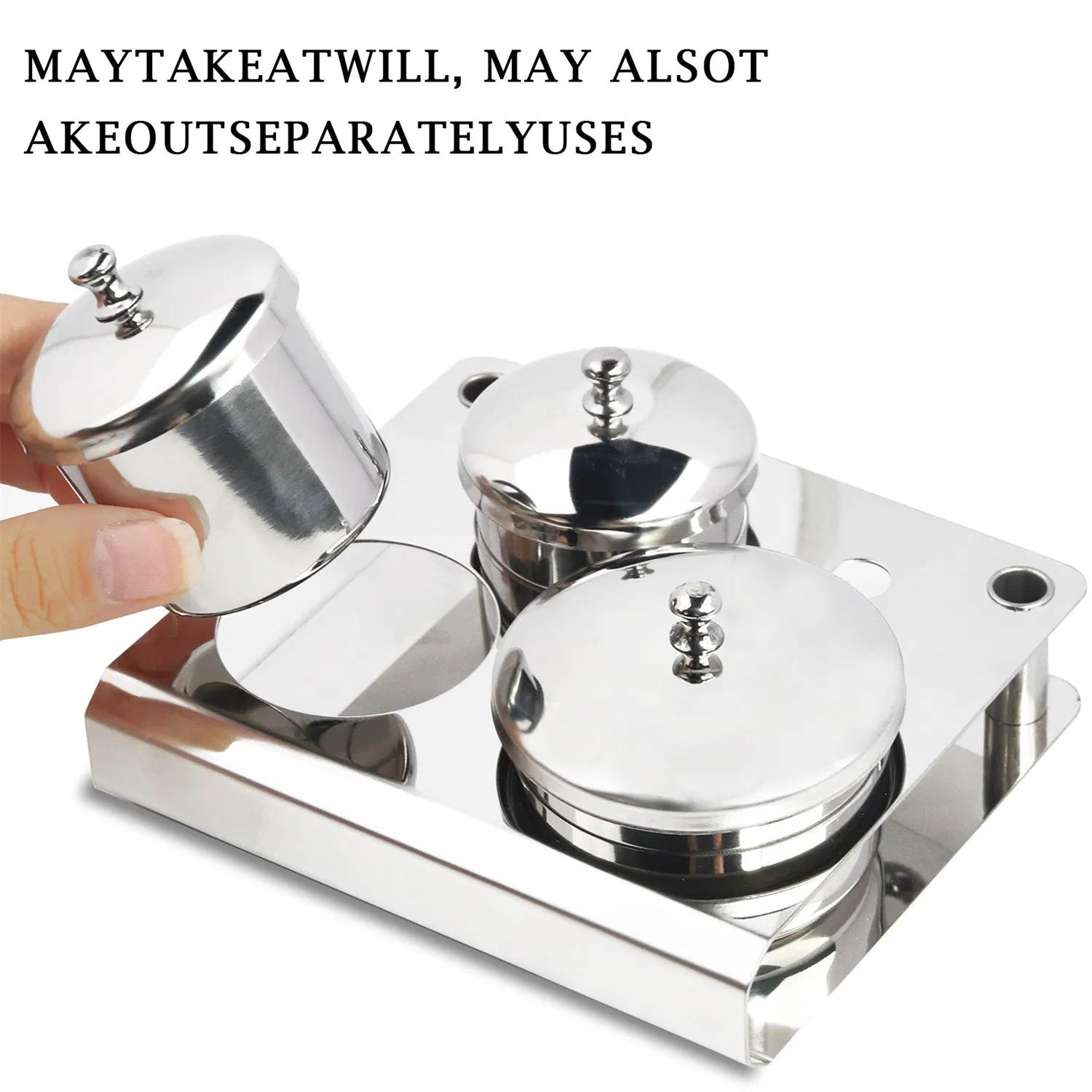 New Nail Stainless Steel Cup 3 Pieces Set Stainless Steel Cup Stainless Steel Liquid Cup Crystal Liquid Cup Disinfection Cup Disinfect Equipment Sterilizer