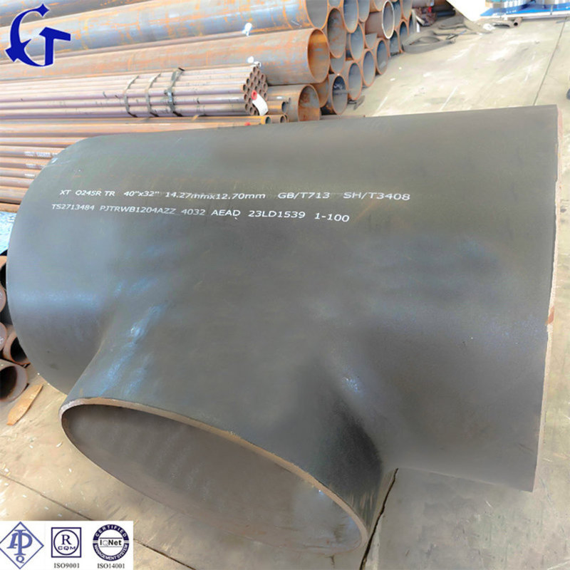 Customized High Quality Large Diameter ANSI B16.9/ASTM A234 Wpb Seamless Carbon Steel Stainless Steel Sch40 3/4*1/4*3/4 Pipe Fitting Equal & Reducing Tee