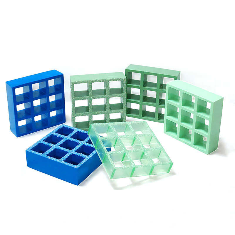 GRP FRP Fiberglass Corrosion Resistance High Strength Lightweight Structure Slip Resistance Molded Pultruded Industrial Flooring Grating