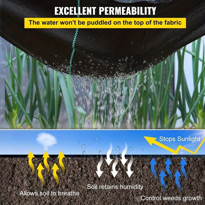 Durable Customized UV Black PP Woven Geo Textile Weed Mat