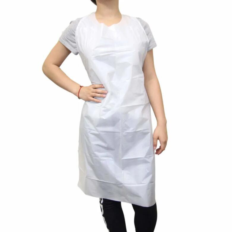 Customized Disposable Plastic Aprons Waterproof Medical /Kitchen Apron PE Apron