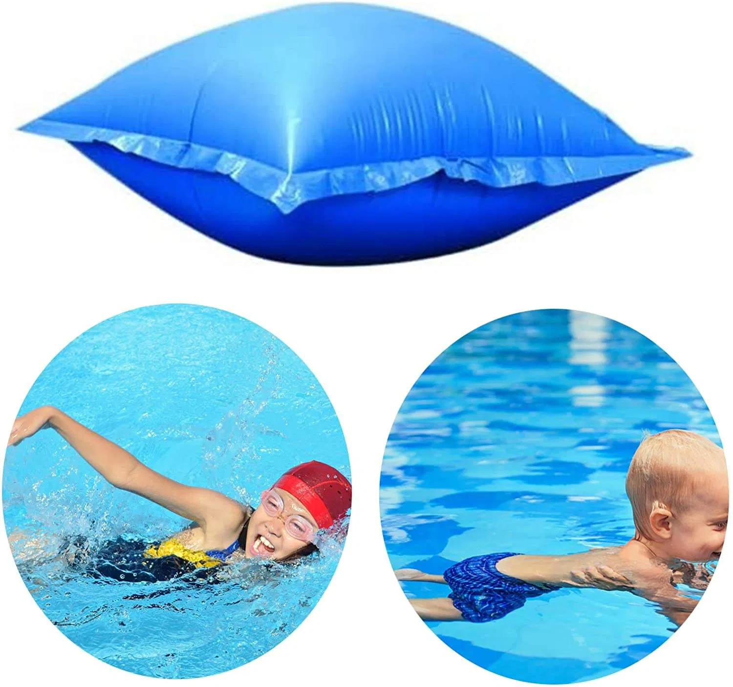 Bonny PVC Inflatable Square Swimming Pool Pillow for Above Ground Pools