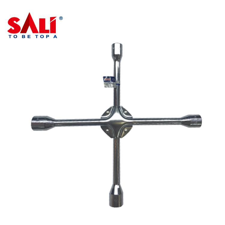 Sali 4-Way Cross Wrench Spanner 17/19/21/23mm Wheel Cross Tire Nut Socket Wrench