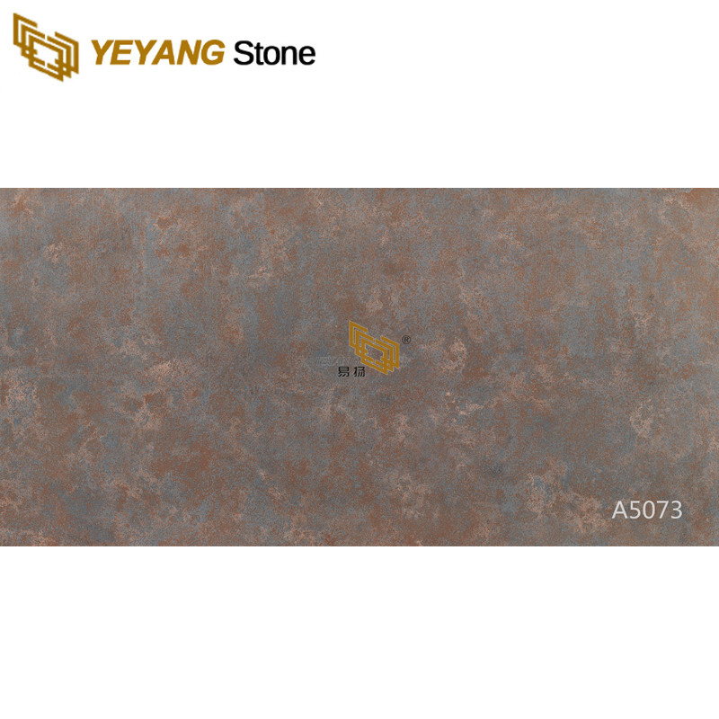 Man Made Brown Quartz Slab Countertop for Table/Kitchen/Countertop Quartz Factory Price