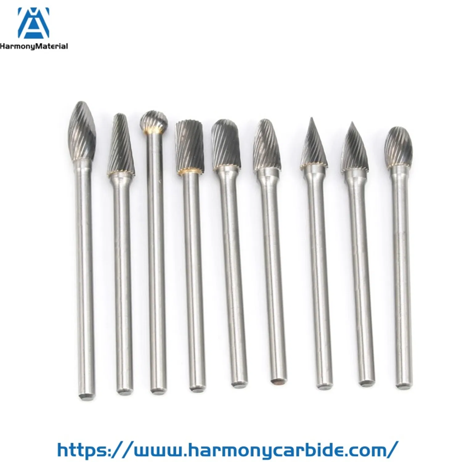 Набор твердосплавных фрез для гравировки и зачистки, 3/32 дюйма