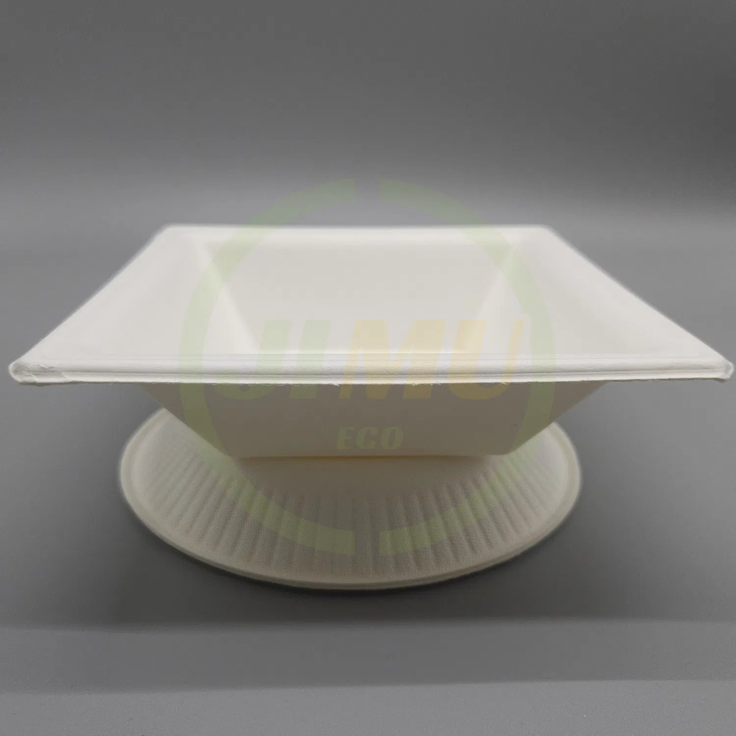 6 Inch Square Disposable Biodegradable Party Tableware Compostable Food Lunch Bagasse Bowl