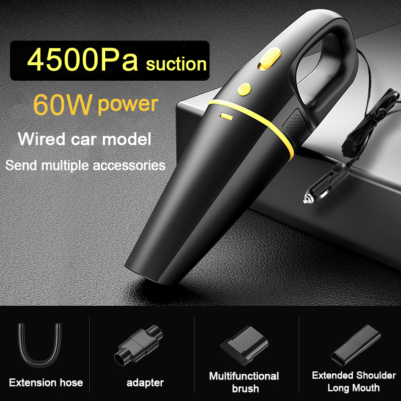 4500PA Portable Handheld Car Home Vacuum Cleaner