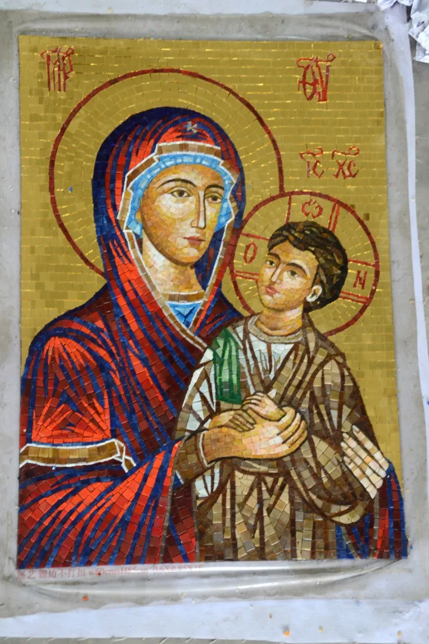 Chrisitian Religious People Pattern/Mural Art Glass Mosaic Pattern for Big Church Decoration