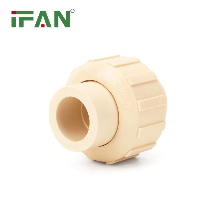 Ifan Factory Supply Pipe Fittings CPVC 1/2-2 Inch CPVC Pipe Fittings Good Performance DIN 8079 Union CPVC Fitting