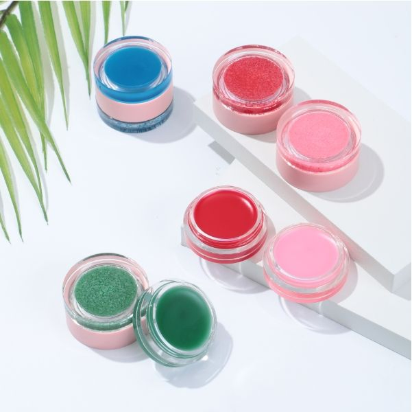 Gentle Sugar Lip Scrub and Balm with Fruity Flavor