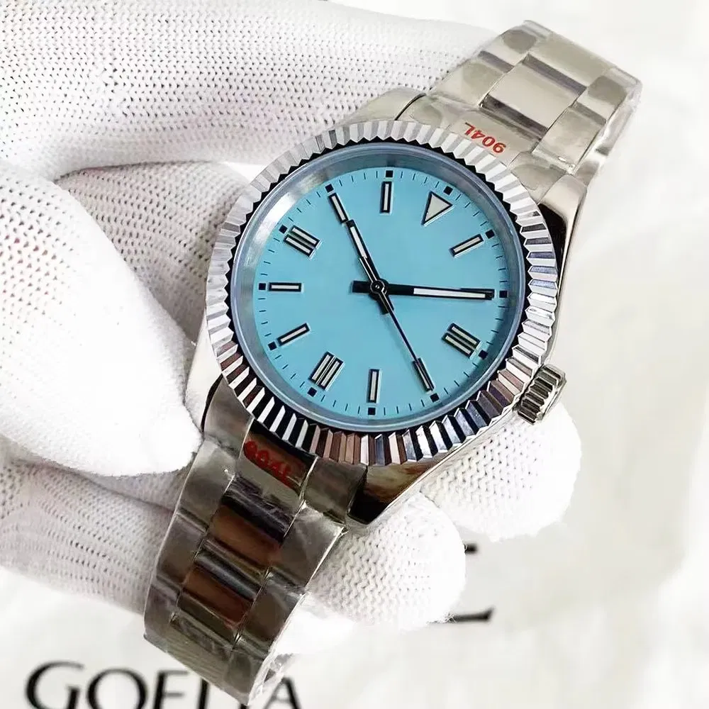 OEM ODM High Quality 40mm New Men's Automatic Mechanical Watch Luxury Blue Dial Sapphire Mechanical Movement Watch