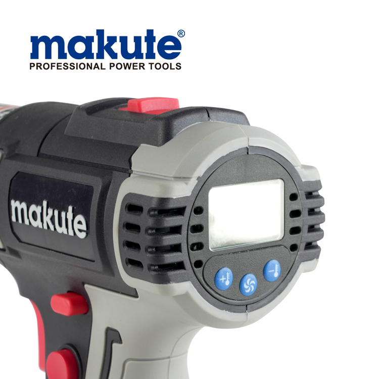 Makute 20V Cordless 50-550º C Temperature Adjustable Battery Lithium Heat Gun Digital Screen