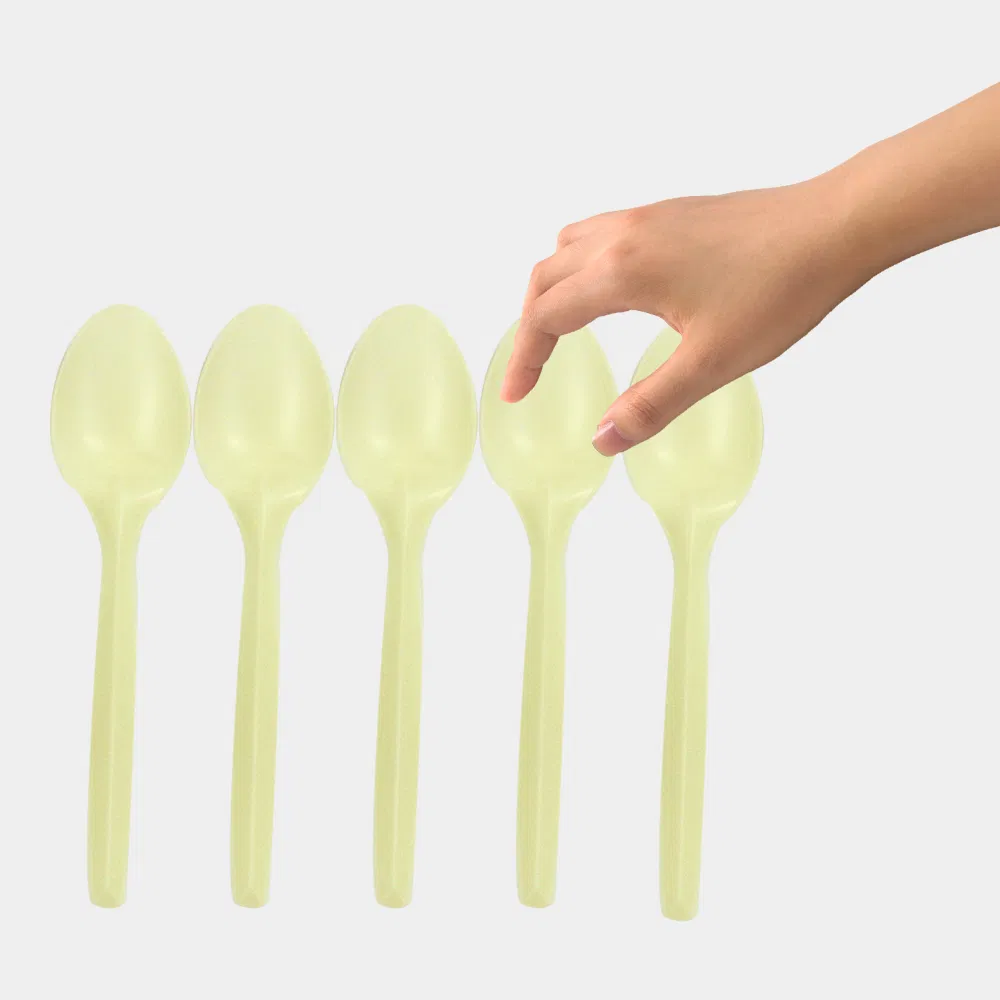 High Quality Spoon Cornstarch Cornstarch Cutlery Biodegradable Disposable Tableware Knife Fork Spoon Cornstarch Cutlery Eco Friendly