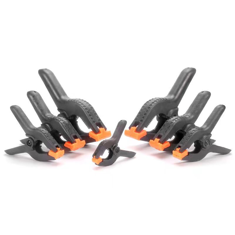 Nylon Woodworking a-Clamp Photography Background Fixed Quick Spring Clamp 4-Inch PP Plastic Clamp in Tool Model