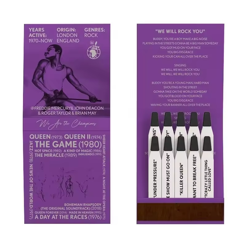 Customize Advertising Hotel Promotion Matchbook Custom Paper Sticks Bulk Holder Printed Match Books