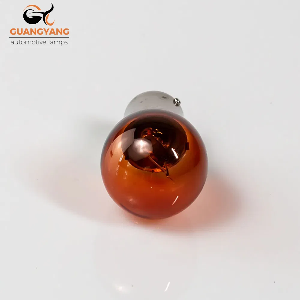 Лампа автомобильная галогенная S25 Amber 12V 21W