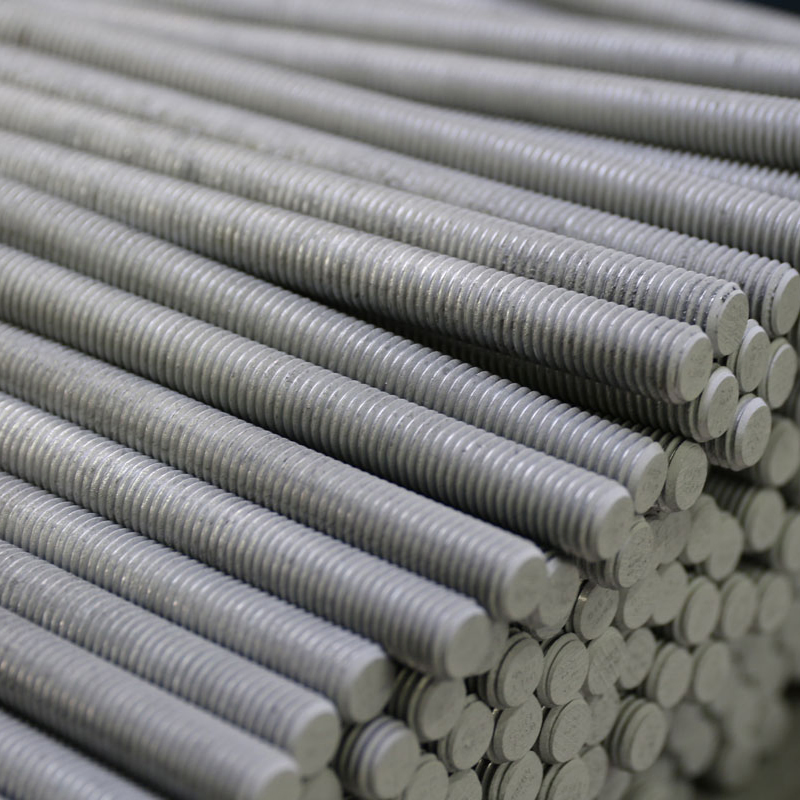 Grade 8.8 Threaded Bars with Hot-DIP Galvanised Finish as Corrosion-Resistant Fasteners with Channel or Strut Assemblies on Projects in Construction