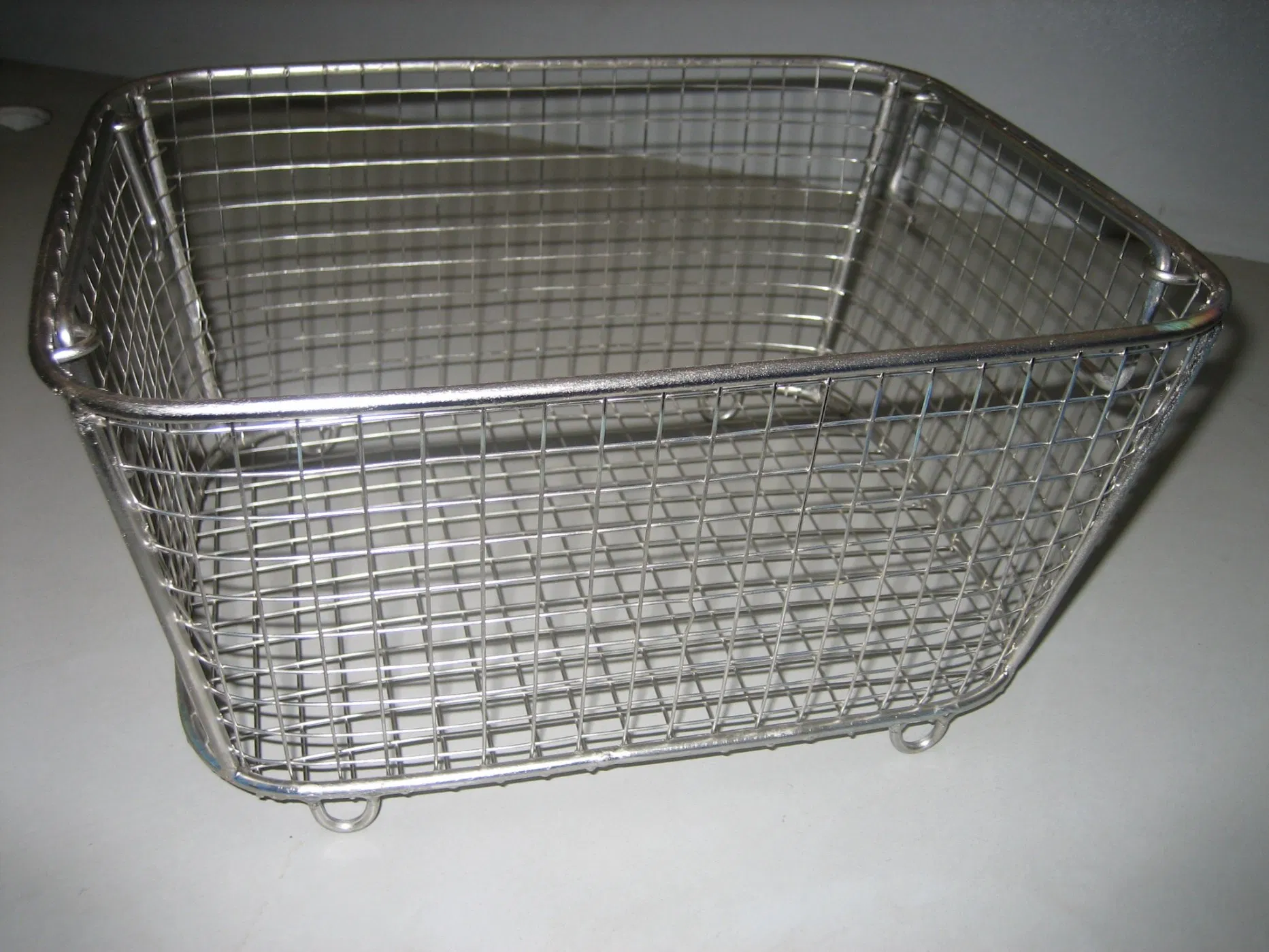 Stainless Steel Kitchen Deep Fryer Basket Removable Handle Kitchen Fry Basket