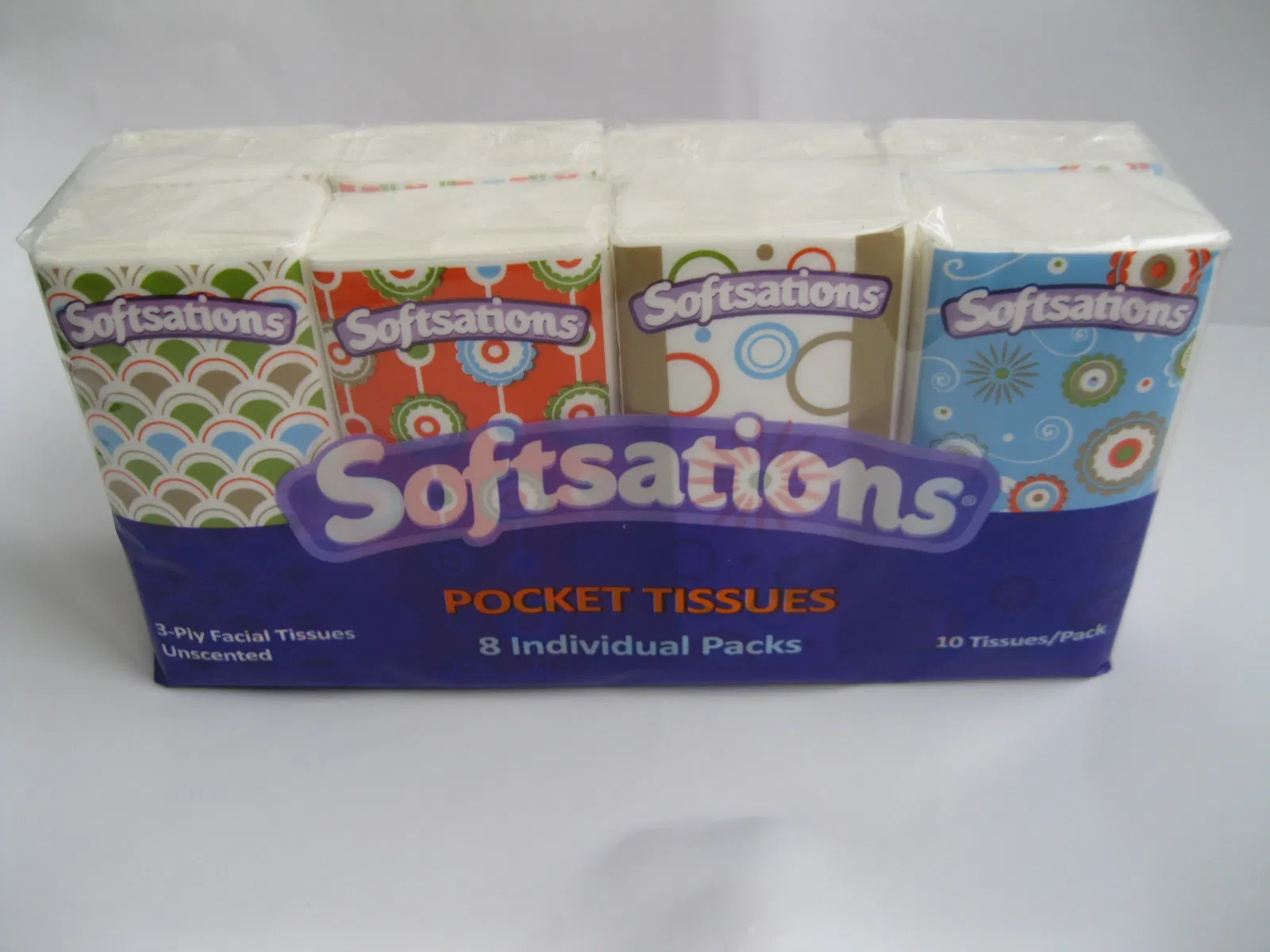Soft Pack Portable Pocket Facial Tissue for Car and Outdoor Use