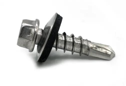 China Manufacturers DIN M3 M4 M6 Grade 5 Color Painted Titanium Bolt Metal Flange Hex Head Self Drilling Screws