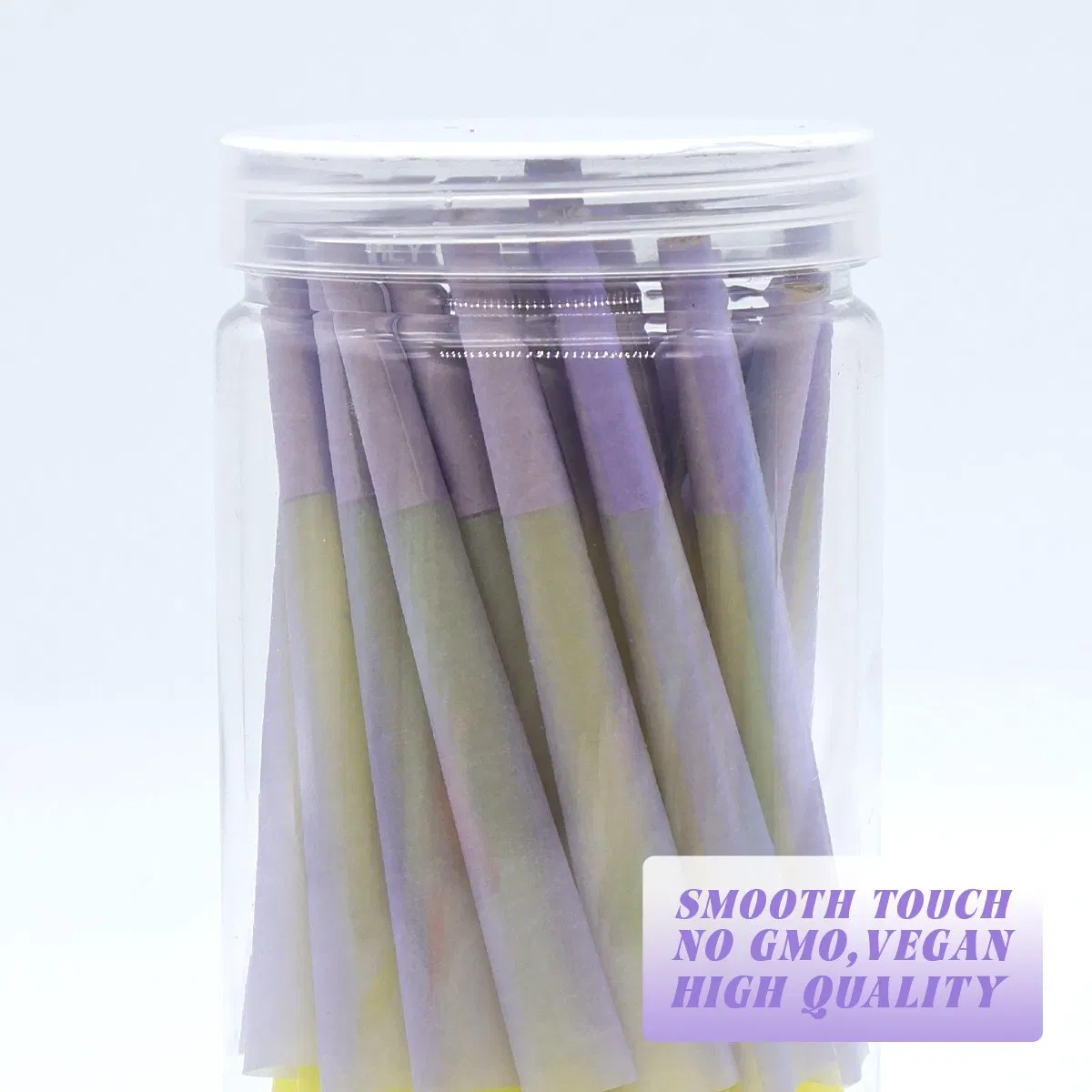 Premium Natural Purple Translucent Wood Fiber Rolling Paper Cones