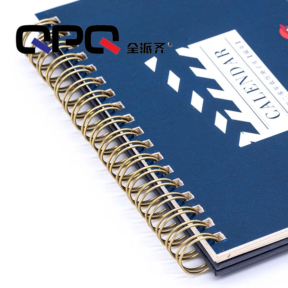 Beautiful Color Pet Coated Steel Wire Double Loop Binding Spiral for Notebook & Calendar