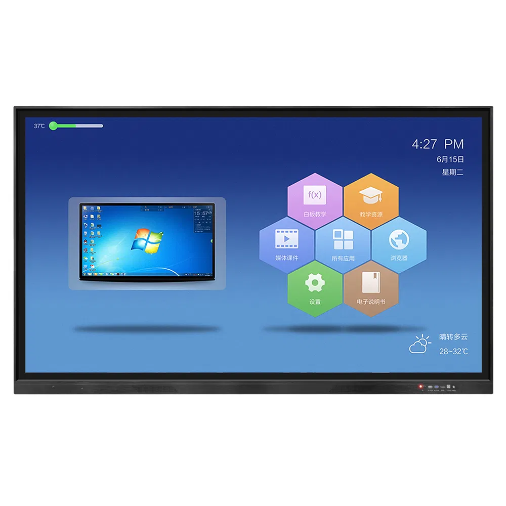 86 Inch OPS X86 Educational Smart White Board Electronic Touch Screen Panel Interactive Whiteboard for Schools