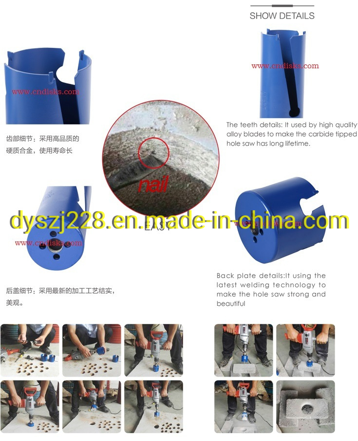 Hole Saw, Carbide Hole Saw Cut Concrete/Bricks
