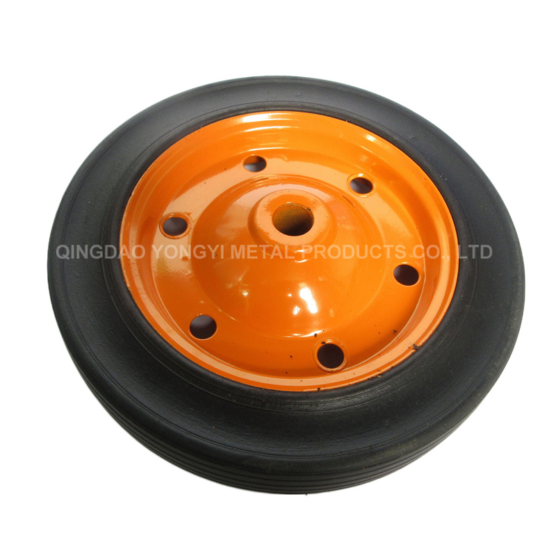 High Quality 16′ X4.80/4.00-8 Solid Flat Free Wheel Wheelbarrow Wheel