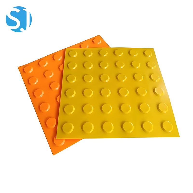 TPU Tactile Paving Tile DOT and Bar Pattern Durable Flexible Ada Compliant Tactile Indicator for Pedestrian Guidance