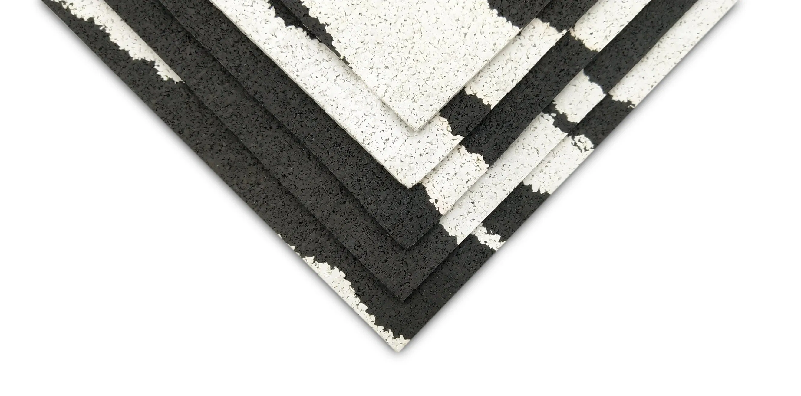 Low Price Hot Selling Rubber Gym Flooring Roll Black and White Color Rubber Roll Anti-Slip Gym Floor Rubber Roll
