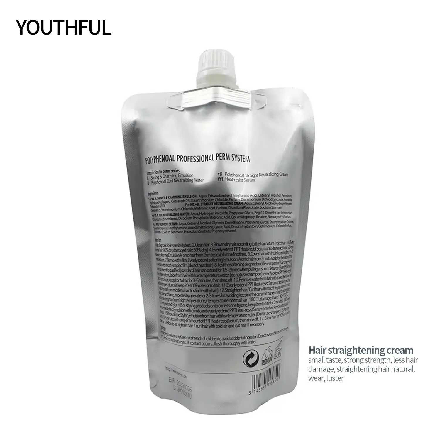 Professional Hair Treatment Hair Styling Hair Rebonding Straightening Cream