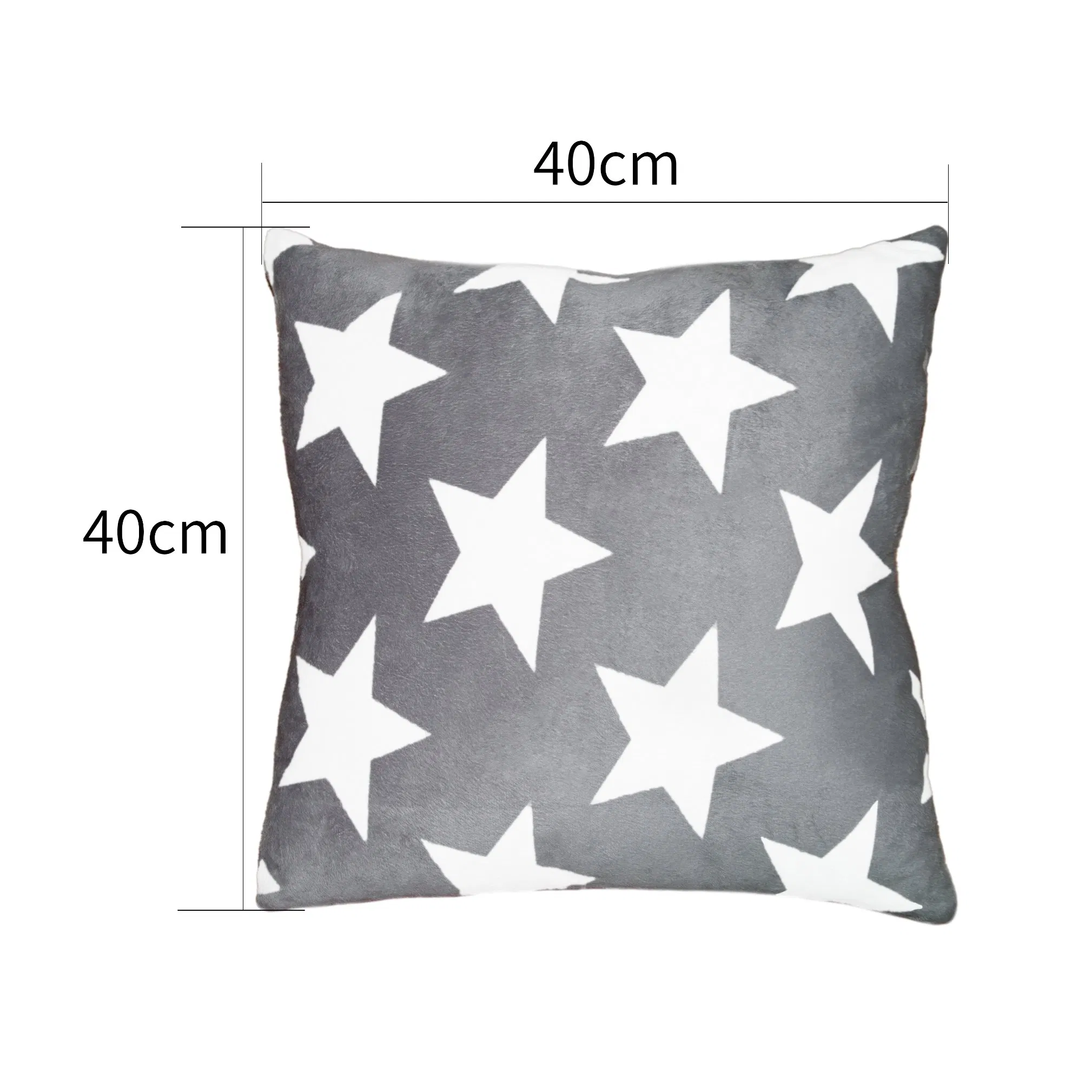 Диванная подушка Star Ultra-Soft, серая, 40x40 см