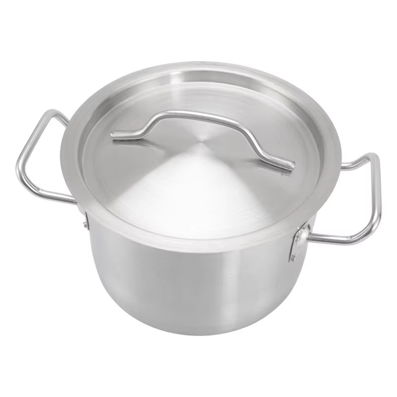 Eagle Catering Commercial Kitchen Restaurant Cookware Stainless Steel Eco Line Soup & Stock Pot with Lid Horeca Hotel Supplies