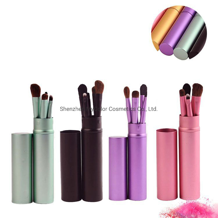 5PCS Animal Hair Travel Mini Eye Makeup Brushes Set Eyebrow Brush Make up Brushes