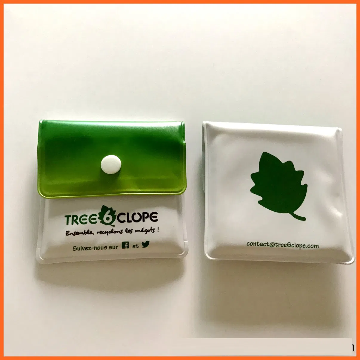 Eco-Friendly Recycle PVC Portable Pocket Ashtray