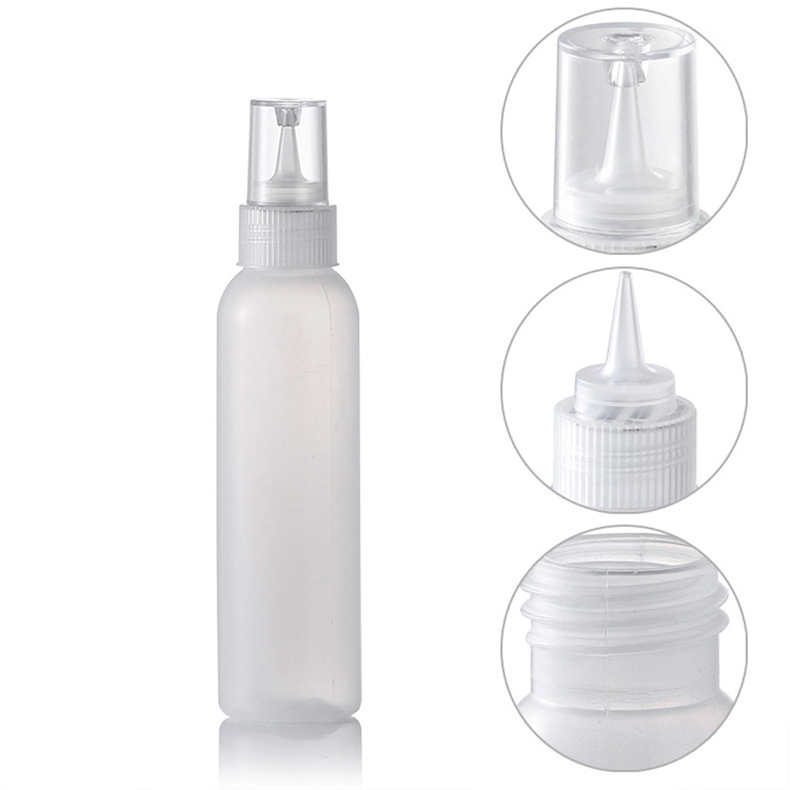 120ml Cosmetic Hair Oil Hot Seal Pet No Leak Top Cap Amber Dropper Bottle