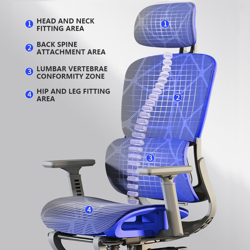 New Computer Home Office Chair 3D Armrest Back Hollow Cushion Learning Ergonomic Mesh Gaming Chairs
