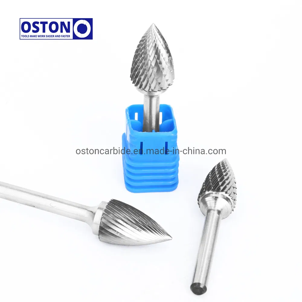 G Type 3mm Shank Pointed Tree Shape Tungsten Carbide Filing Burrs