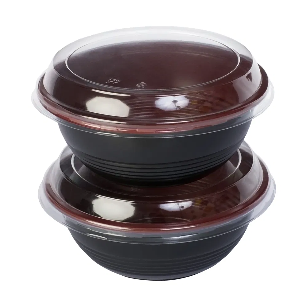 Disposable Takeaway Microwavable Plastic Food Container with Lid