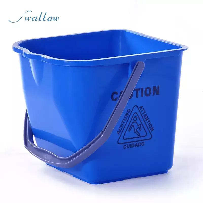 Portable Multi-Color Plastic Bucket Laundry Bucket with Measuring Barrel, 25 Liters (6.6 gallons) , Yellow