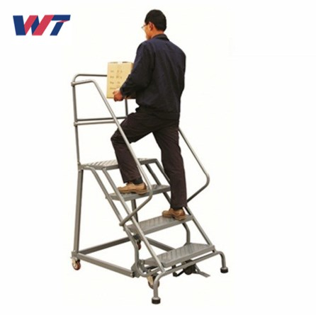 Durable Accepted Customized Portable Steel Galvanized Platform Ladder