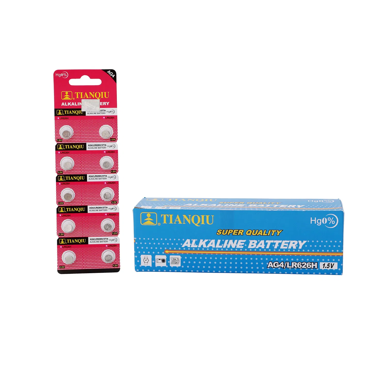 Батарейка-таблетка AG4/LR626/377 1.5V Tianqiu
